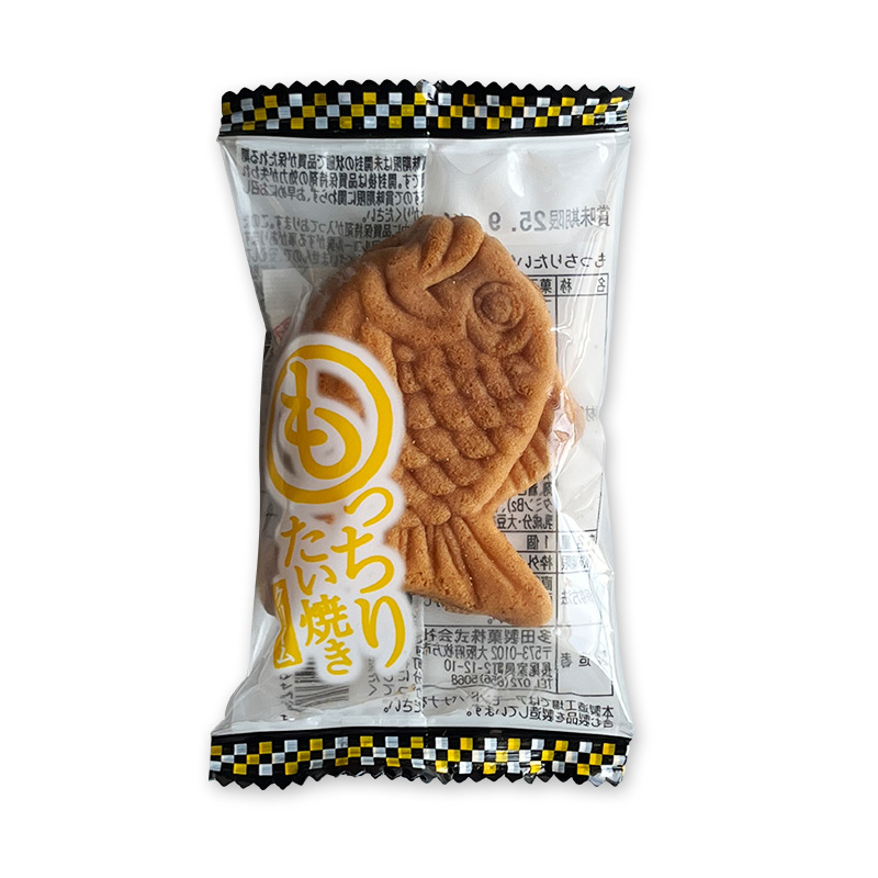 【発送予定　12/2～】もっちりたい焼き クリーム（お正月シール付き）