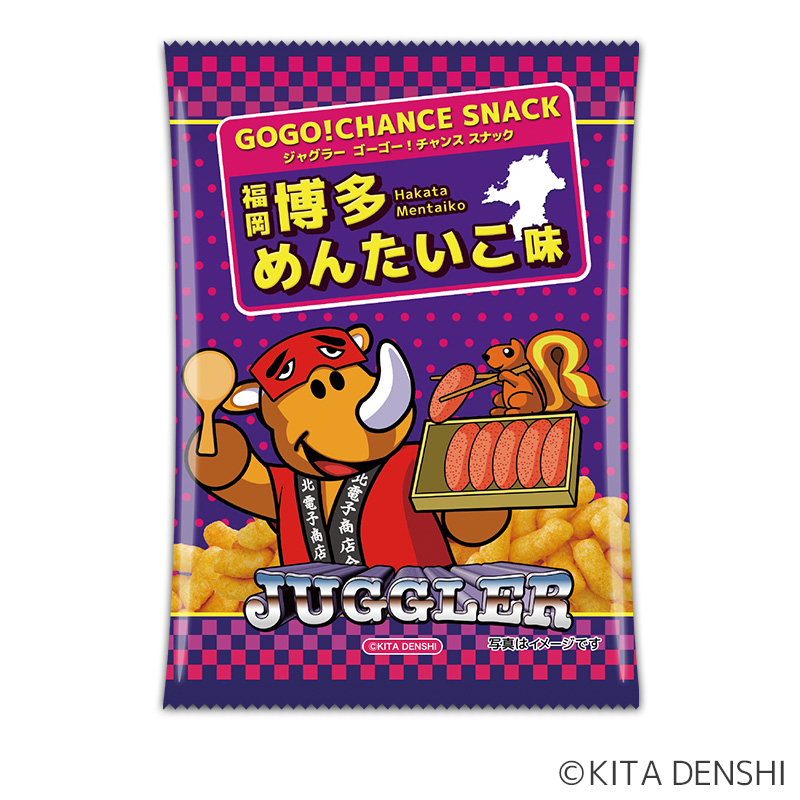 ジャグラーｇｏｇｏ ｃｈａｎｃｅスナック 博多めんたいこ味 ぱちキャラ オンライン By大宏 パチキャラグッズ パチンコ景品