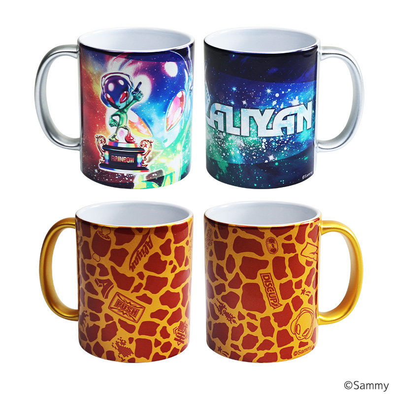 【出荷予定　5月上旬予定】サミーメタリックマグカップ（キリン柄・エイリやん柄）