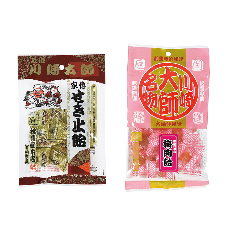 品揃え豊富で 松屋総本店 家傳せき止飴80g 厄除 川崎大師せき止め飴