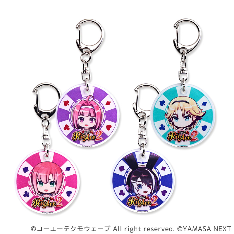 【出荷予定　5月上旬】スーパーリオエース２チップ風アクリルキーホルダー