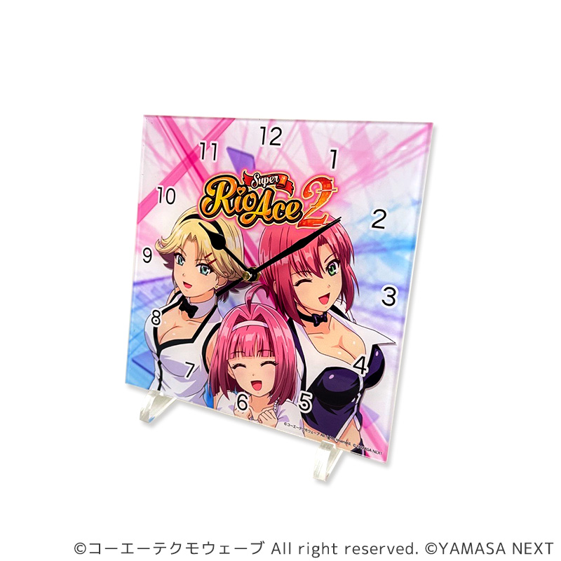 【出荷予定　5月上旬】スーパーリオエース２アクリルクロック